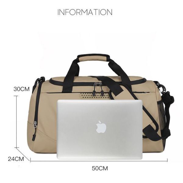 Lightweight Durable Large Nylon Duffle Bag For Traveling 50x24x30cm Size