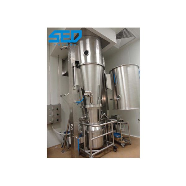 Efficient Pharmaceutical Dryers Stainless Steel Fluid Bed Powder Granulator Coater