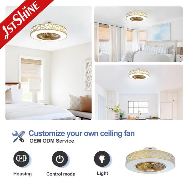 6 Speed 20 Inch Wind Deflector Dimming LED Ceiling Fan