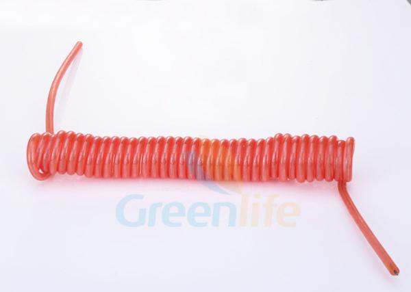 5mm Safety Tool Custom Coiled Lanyard Without Hardware Red Plastic Rope