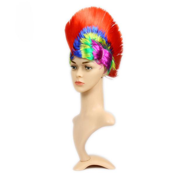 Football Game Cockscomb  Wig 28*28cm Dacron Logo Customized Sports Supplies