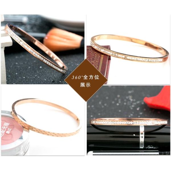 2018 gold bangles latest designs,slim diamonds stainless steel bangle bracelet