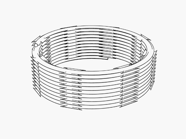 BTO-16 Concertina Razor Barbed Wire 1100mm 7 Clips 35kg /Roll 20-25m