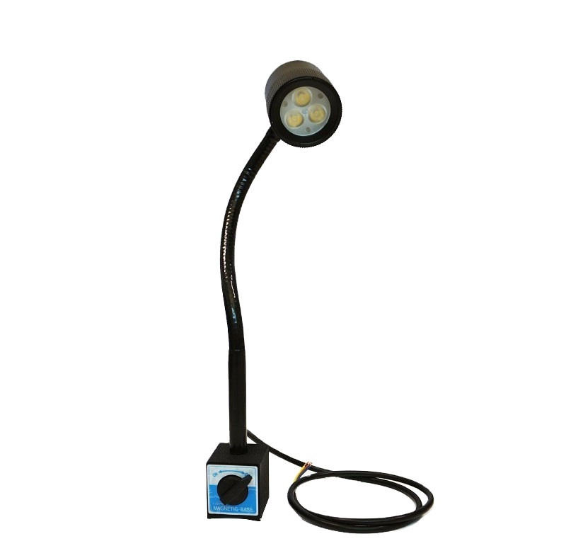 ONN-M3M 220V Industrial Magnetic LED Gooseneck Lamp Flexible Arm CNC Machine Light