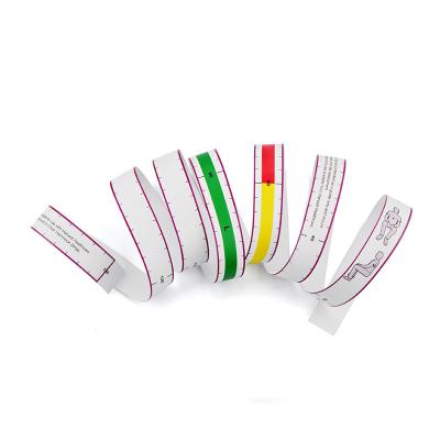 fita métrica amarela de duas faces profissional da fibra de vidro da costura flexível da tela de Polyfibre da qualidade resistente macia da Multi-cor
