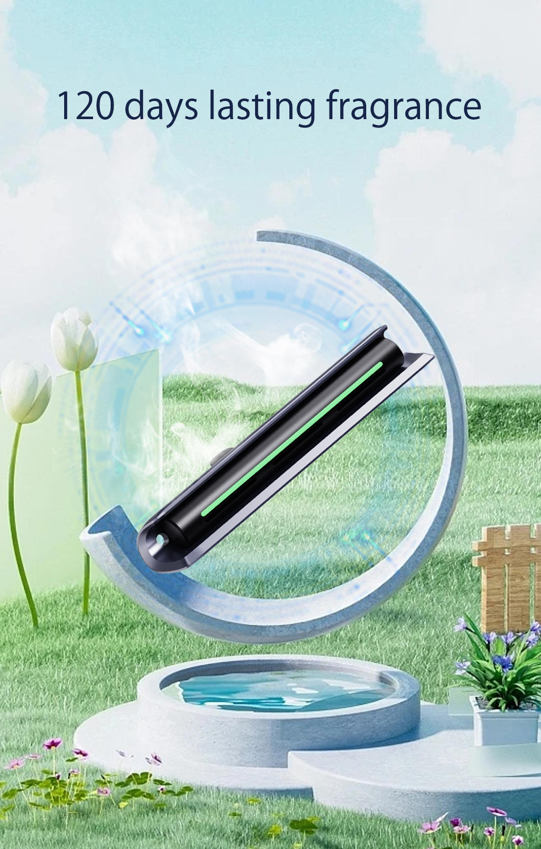 Wholesale Custom LOGO Mini Custom Car Fragrance Diffuser Car Perfume Vent Clip Car Air Freshener