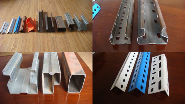 Montant d'étagère formant la machine