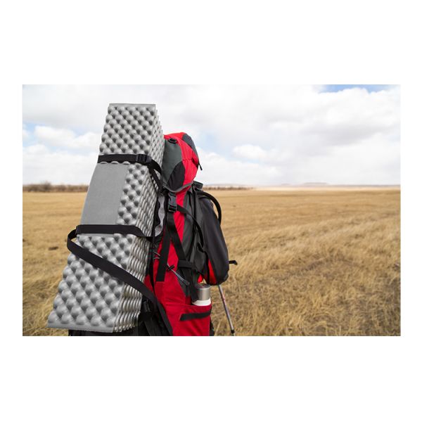 2.5 R-value Silver Foil Insulated Sleeping Pad Winter Mat For Camping