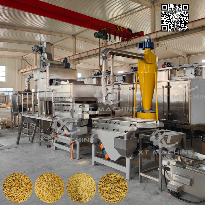 Industrial Peanut Chopping Machine with 500kg/hr Capacity, 7.5kw Power and 2-Stage Chopping for Uniform Nut Processing