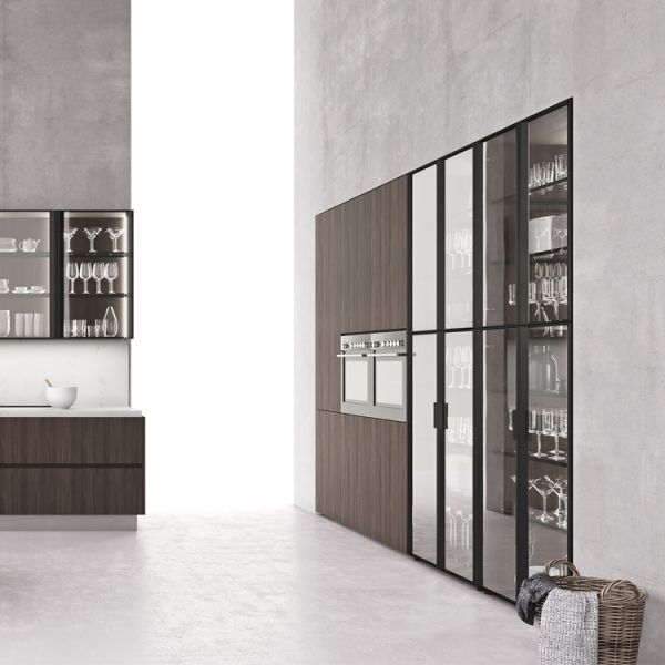 Modern Home Furniture Whole Set Wood PVC Pantry Cupboards