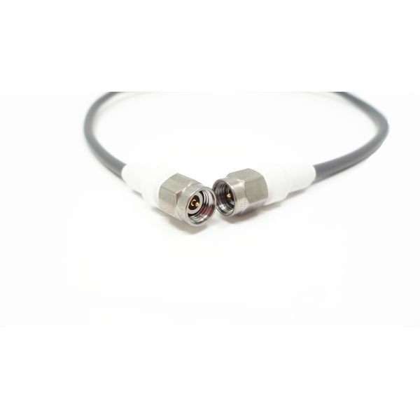 K2.92 Microwave Stainless Steel Cable Assembly 400mm Straight Male To Male CXN3506 Cable Diameter=0.5mm