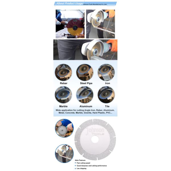 4 Inch Vacuum Brazed Marble Cutting Disc Cutting Saw Blade For Marble And Ceramic Glass