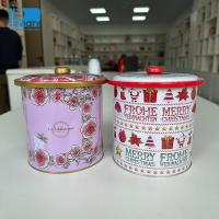 Logo personnalisé Bouteilles d' étain pour cadeaux alimentaires avec imprimante et couvercles faciles à ouvrir