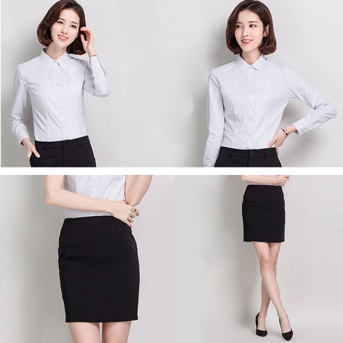 Formal Custom Business Shirts 55% Polyester 45% Cotton Sleeve Regular