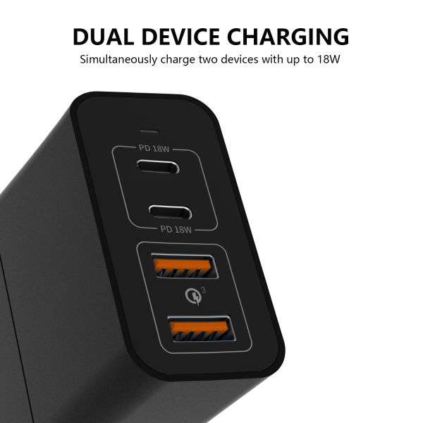 4 Ports 48W USB Type C Wall Charger PD3.0 PPS QC3.0 PE Portable Travel For Phone