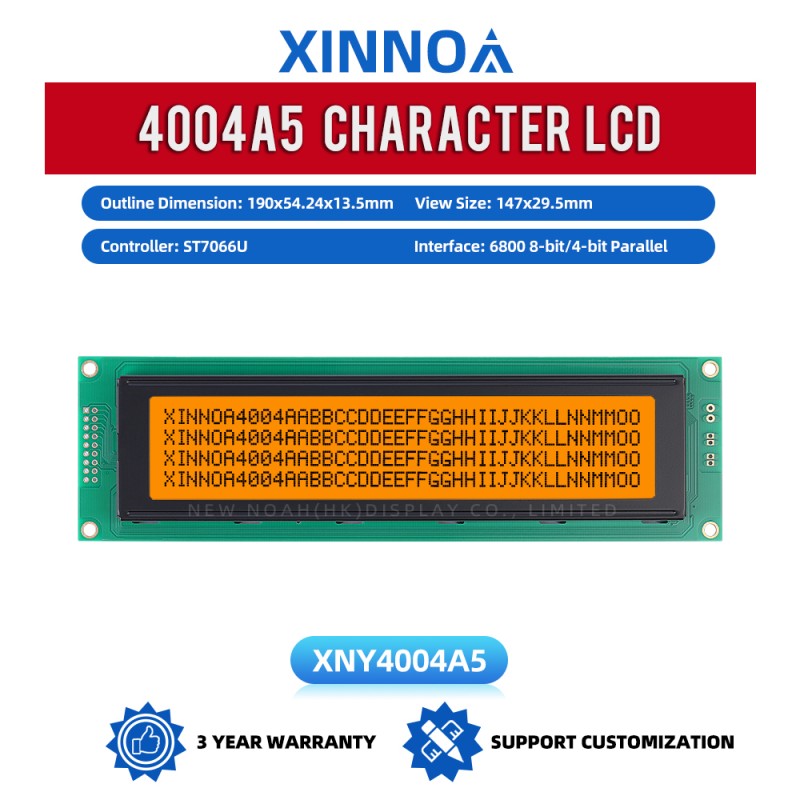 Gray Film 4004A5 Display Screen 4X40 4004 18PIN Interface Module  LCM Parallel Port With LED Backlight