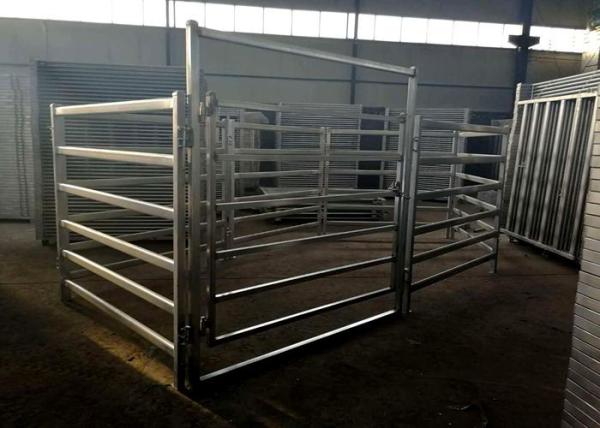 Heavy Duty Steel Fence Panels , Galvanized Horse Corral Panels For Livestock Farms