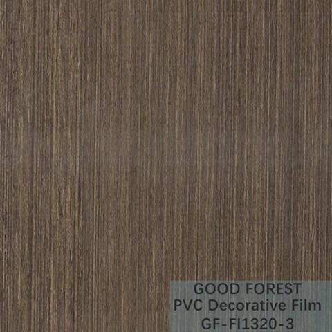 Partition PVC Decorative Film 0.25mm - 0.60mm Thickness Dark Grey Color