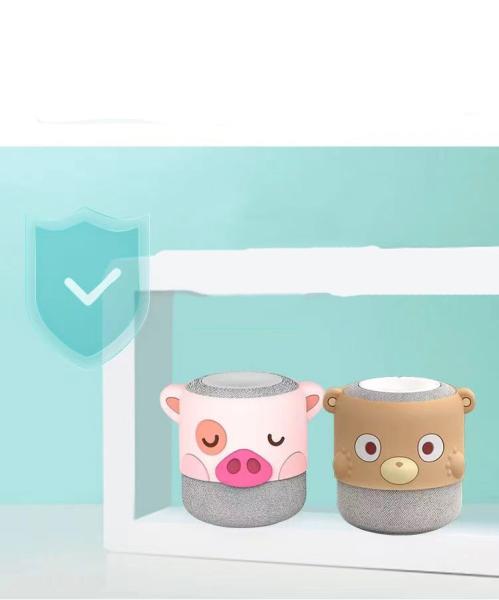 Customizable Smart Audio Silicone Protective Cover Creative Pig Shaped Bluetooth Speaker Silicone Cover