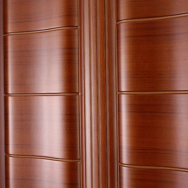 Decorative Interior Melamine Wooden Door PU Painting OEM ODM