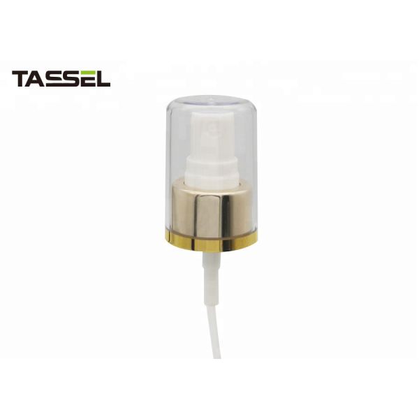 8 Oz Fine Mist Spray Bottles 250ml PE Bottle Shiny Gold Aluminum Sprayer