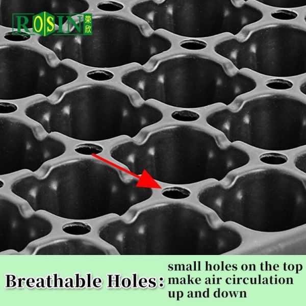 Custom PVC Plastic Black Plastic Seed Trays 288 Hole For Agricultural Planting