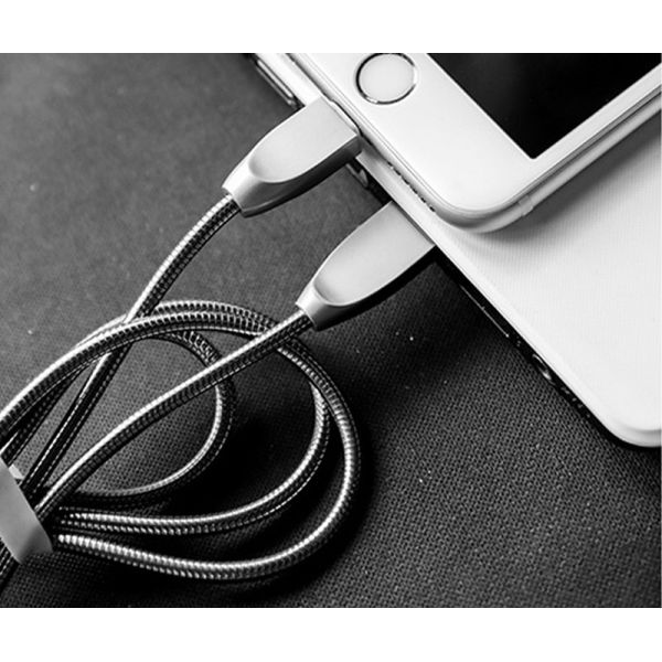 2.4A IPhone USB A to Lightning Cable 1m USB Data Transfer Cables Fast Charging