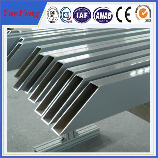 aluminum tube anodized colored/ Custom aluminum profile tube/ aluminum alloy profile tube