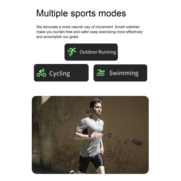 RealTek 8762C кровяное давление тарифа сердца дозора оксиметра 1,69 дюймов умное