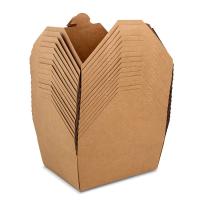 La caja de papel para llevar del envase de comida de Kraft para la fruta de la ensalada almuerza certificado del FSC
