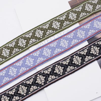 Fita tecida 4.2cm do vestuário KJ20034 jacquard poli
