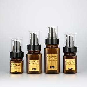 Small Amber Glass Mist Bottle With Aluminum Sprayer Refillable 40ml 60ml 100ml