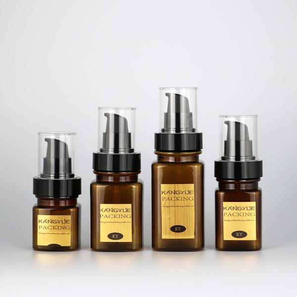 Small Amber Glass Mist Bottle With Aluminum Sprayer Refillable 40ml 60ml 100ml 120ml 2 Oz