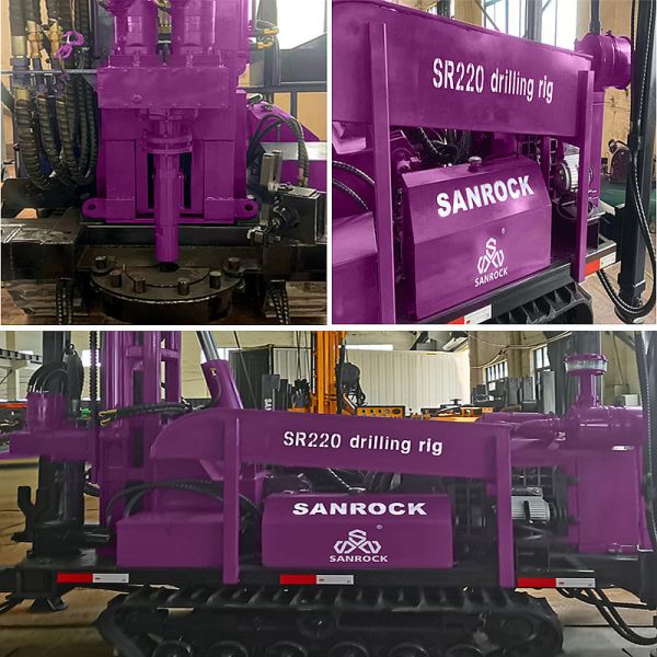 6000 кг портативная гидравлическая буровая установка для бурения с диаметром 140-320 мм