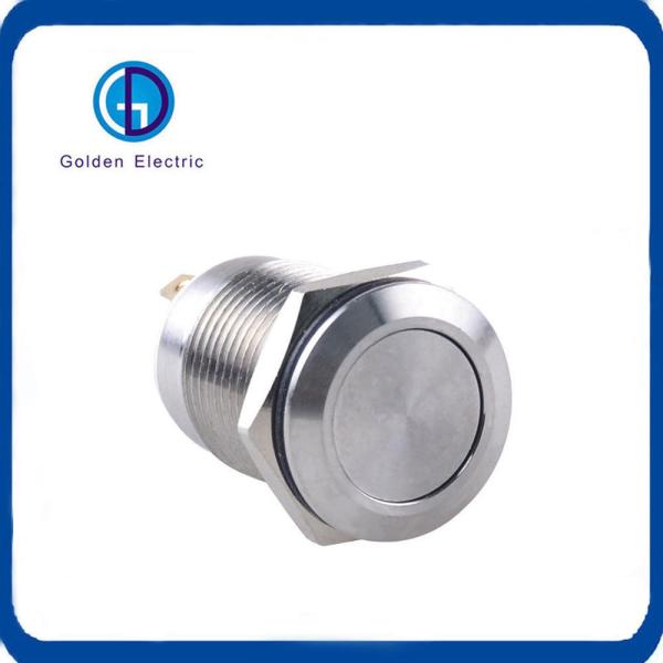 Small Size Metal Push Button Switch 12mm LED Waterproof Flat Round