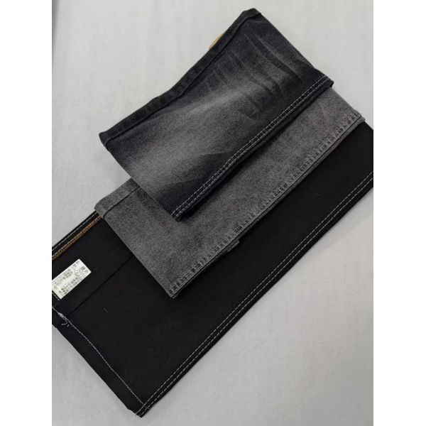 Heavy weight 11oz Black/Black with full width 180cm 7*16/70 Denim fabric JSD3320A for men jeans