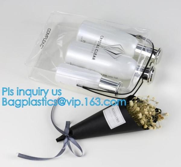 makeup pouch travel clear PVC toiletry bag, makeup PVC cosmetic bag with bubbles, Toiletry bag wholesale waterproof trav