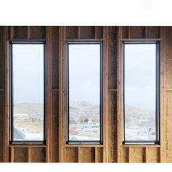 Double Glazed With Hurricane Impact Glass Swing Aluminum Horizontal Hanging Picture Window