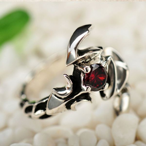Men's Thai Vintage Sterling Silver Ring Size Adjustable Scorpion Animal Style Jewelry (R121410)