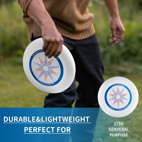 Wholesale Custom Logo Kids Adults Throwing Training Ultimate Frisbeed Disc 175 Grams PE Flying Disc
