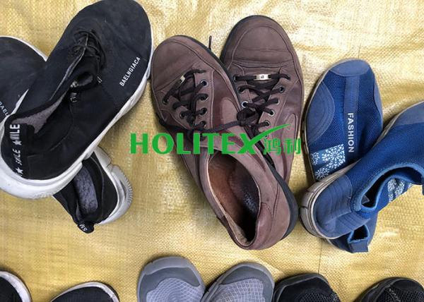Holitex Used Mens Shoes / Used Canvas Shoes Mixed Size Wearable For Africa