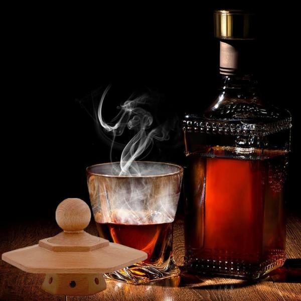 Old Fashioned Wood Cocktail Smoker Kit with Torch  Wood Chips for Bourbon Whiskey Birthday Whiskey Gift for Men