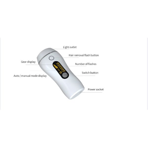 5 Levels ABS Shell Automatic Manual Modes IPL Hair Removal Instrument