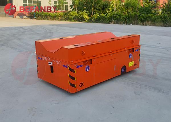 Steel Electric Trackless Transfer Cart Precast Concrete Workshop Using 10 Ton