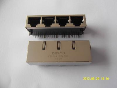 Módulo de conector BAIXO personalizado dos ethernet do ponto de entrada RJ45 do grau 100 do protetor 180 para Lan Switch