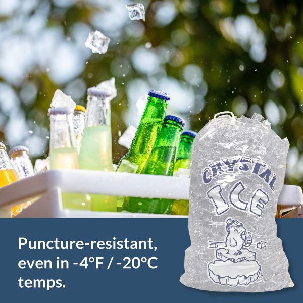 Пластиковый морозильный кубик Пластиковый пакет на заказ Прочный многоразовый товарный пакет 10 фунтов