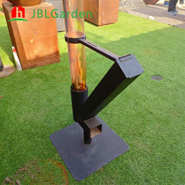 Natural Garden Patio Heater Biomass Pellet Warming Heater Pellet Fireplace Modern