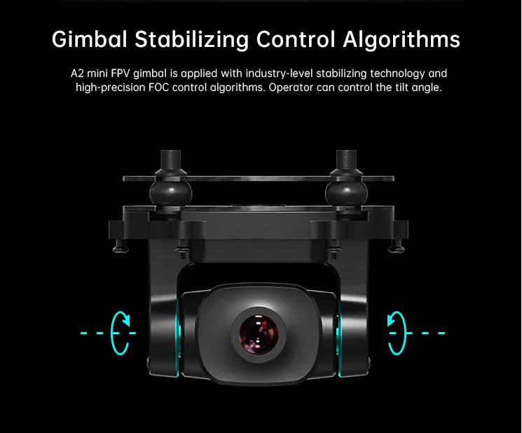 SIYI A2 Mini Camera Super Wide Angle FPV Gimbal 1080 Starlight Night Vision Industrial Grade Three Guard Inverted Mode Camera