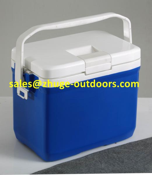 Portable 10 Liter EPS Insulation Blue Plastic Ice Cooler Box