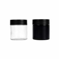 Frasco de erva de vidro de qualidade superior com design de lado reto-CR Certificado Jar à prova de crianças 1oz 2oz 3oz 4oz 5oz